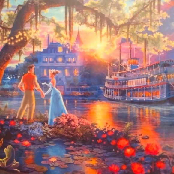 "The Princess And The Frog" By Thomas Kincade - Picture 4 of 7